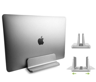 Techly Podstawka do laptopa pionowa regulowana oszczędzająca miejsce do 17 cali