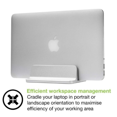 Techly Podstawka do laptopa pionowa regulowana oszczędzająca miejsce do 17 cali