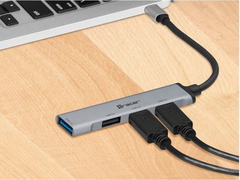 HUB USB Tracer H40 4 porty USB-C szybki transfer danych