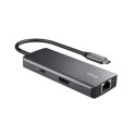 Trust Adapter Multi-port 6-in-1 aluminiowy z HDMI 4K i ładowaniem