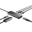 Trust Adapter Multi-port 6-in-1 aluminiowy z HDMI 4K i ładowaniem