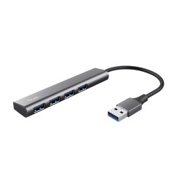 Hub USB Trust Halyx 4-portowy aluminiowy 5 Gb/s stylowy