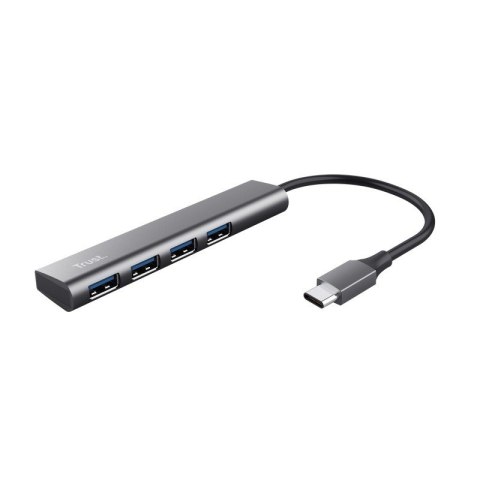 Trust Halyx 4 Portowy USB-C HUB szybki aluminiowy koncentrator USB-A