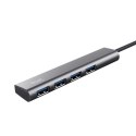 Trust Halyx 4 Portowy USB-C HUB szybki aluminiowy koncentrator USB-A