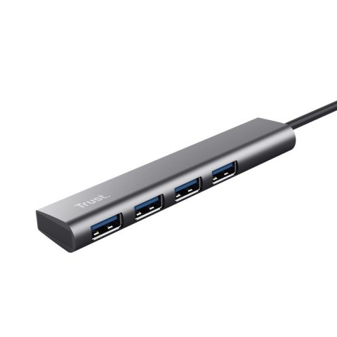Trust Halyx 4 Portowy USB-C HUB szybki aluminiowy koncentrator USB-A