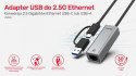 Unitek Adapter USB-A/C 3.1 GEN1 RJ45 2,5 Gbps szybki adapter Ethernet