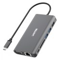 HUB Unitek 8w1 USB-C 3.1 HDMI VGA RJ45 100W mocny wielofunkcyjny