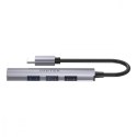 Unitek HUB USB-C 4 w 1 3x USB-A 2.0 1x USB-A 5 Gbps aluminiowy