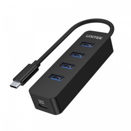 Unitek HUB USB-C 4x USB-A 3.1 aktywny hub o dużej wydajności