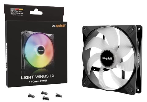 Wentylator Be quiet! Light Wings LX 140mm PWM ARGB wydajny cichy