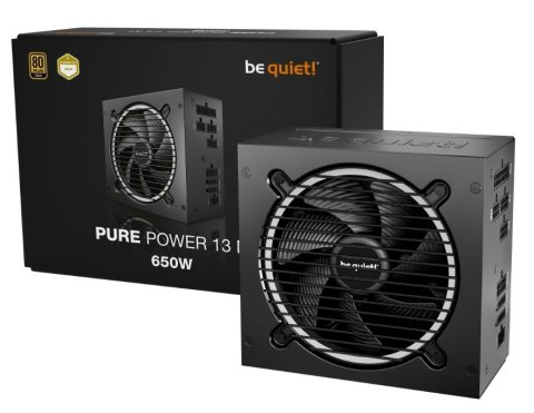 Be quiet! Zasilacz Pure Power 13 M 650W ATX 3.1 80+ GOLD cichy wydajny