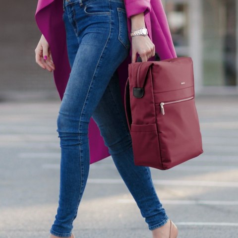 Plecak Hama Ultimate 16.2' czerwony ergonomiczny do laptopa z wodoodpornym dnem