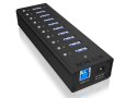 Hub IcyBox IB-AC6110 10-portowy aktywny USB 3.0 z ładowaniem 2.4A