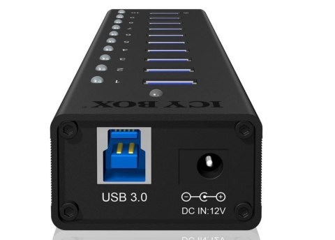 Hub IcyBox IB-AC6110 10-portowy aktywny USB 3.0 z ładowaniem 2.4A