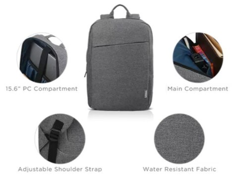 Plecak Lenovo B210 szary 15 6 cala casual odporny na wodę