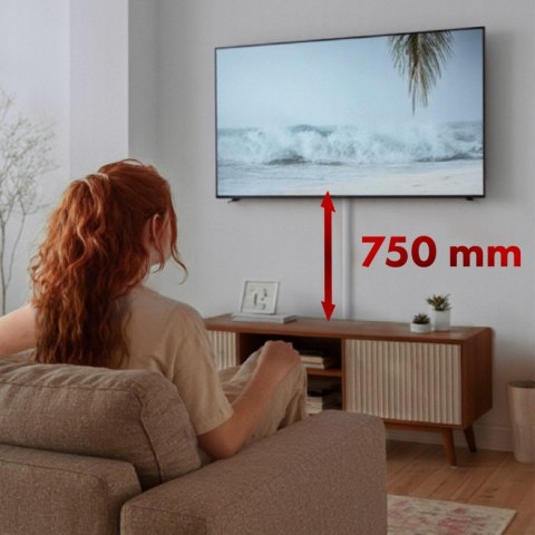 Listwa maskująca Maclean MC-814 S 75cm aluminiowa srebrna do kabli