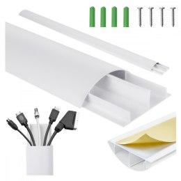 Listwa maskująca Maclean MC-814 W aluminiowa biała 75 cm