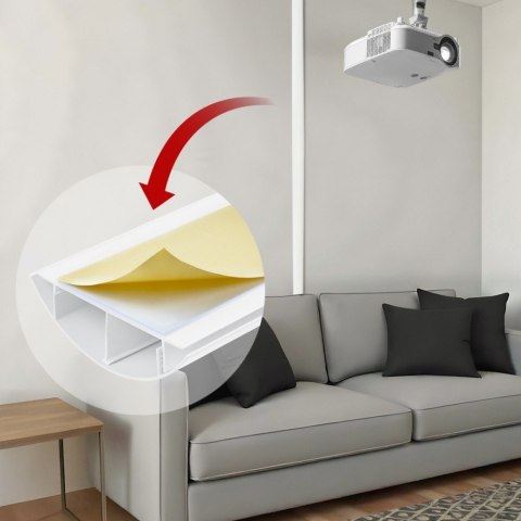 Listwa maskująca Maclean MC-814 W aluminiowa biała 75 cm