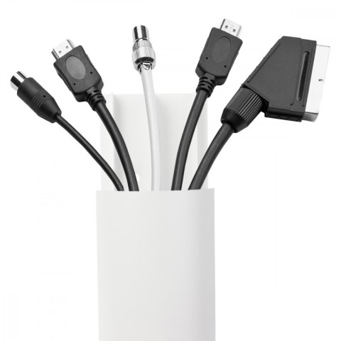 Listwa maskująca Maclean MC-814 W aluminiowa biała 75 cm