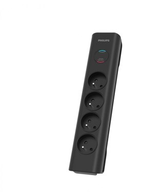 Listwa antyprzepięciowa Philips SPN7040BA/60 4 gniazda 2m czarna
