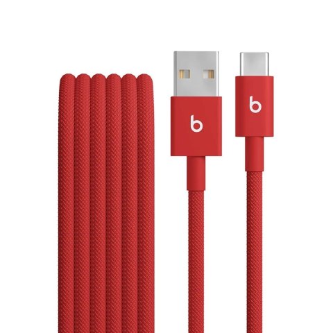 Kabel Beats USB-C do A 1.5m czerwony trwały do ładowania i danych