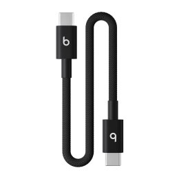 Kabel Beats USB C do USB C 20 cm czarny tkany do ładowania