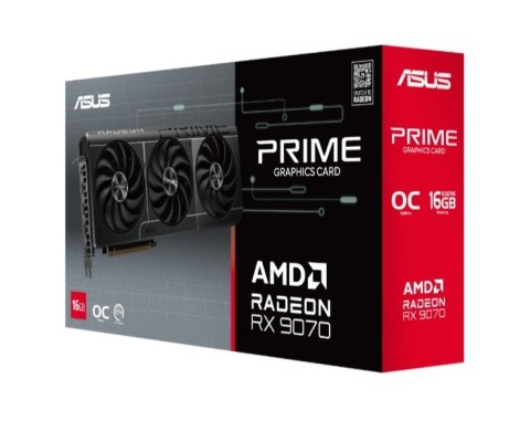 Karta graficzna Asus RX 9070 PRIME OC 16GB GDDR6 256bit chłodzenie aktywne