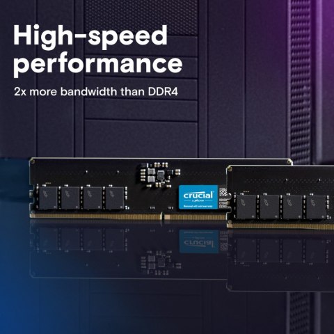 Pamięć RAM Crucial DDR5 64GB 5600 MHz CL46 wydajna do gier