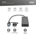 Digitus Hub USB 3.0 koncentrator 4-portowy SlimLine z adapterem USB-C