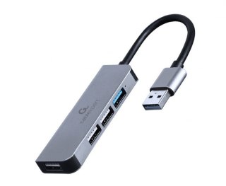 Gembird Hub 4-portowy USB 3xUSB 2.0 1xUSB 3.1 aluminiowy