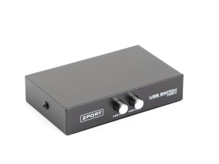 Gembird DSU-21 przełącznik USB 2/1 czarny obsługa 2 urządzeń