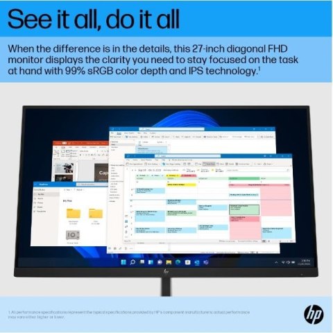 Monitor HP E27 G5 27 FHD z matrycą IPS ergonomiczny