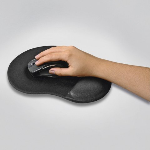 Hama Podkładka pod mysz ergonomiczna czarna Memory Foam z podpórką