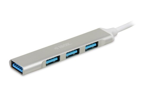 IBOX HUB 4-PORTOWY USB3.0 USB 2.0 SLIM aluminiowy szybki rozdzielacz