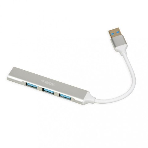 IBOX HUB 4-PORTOWY USB3.0 USB 2.0 SLIM aluminiowy szybki rozdzielacz