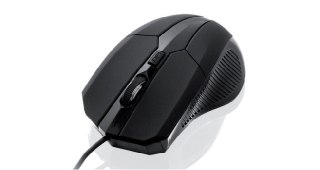 Mysz IBOX I005 laserowa USB przewodowa z 3 przyciskami i gumowym chwyt