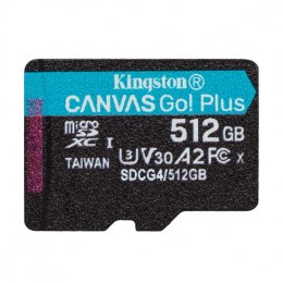Karta pamięci microSD Kingston 512GB Canvas Go! Plus 200MB/s A2 U3 V30