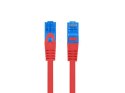 Lanberg Patchcord kat.6a S/FTP CCA 3.0m czerwony kabel sieciowy