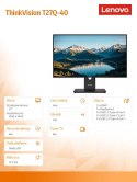Monitor Lenovo ThinkVision T27Q-40 27'' WLED LCD matowy 2560x1440