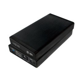 LogiLink Zewnętrzna obudowa HDD 3.5 SATA USB3.0 czarna aluminiowa wydajna