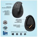 Logitech Mysz Lift grafitowa ergonomiczna pionowa dla leworęcznych