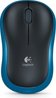Logitech Mysz bezprzewodowa M185 910-002236 niebieska ergonomiczna