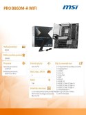 Płyta główna MSI PRO B860M-A WIFI mATX DDR5 z Thunderbolt 4