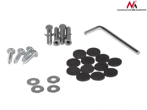 Uchwyt do komputera Maclean MC-713 S srebrny biurkowy stabilny