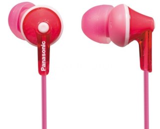 Słuchawki douszne Panasonic RP-HJE125 różowe przewodowe stereo
