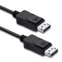 Kabel Qoltec DisplayPort 1.4 męski 2m 8K HDR wydajny do gier i multimediów
