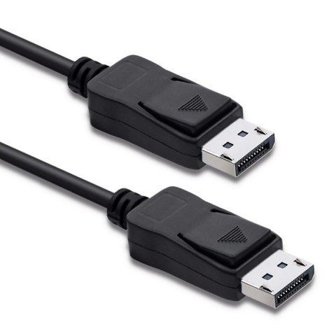 Kabel Qoltec DisplayPort 1.4 męski 2m 8K HDR wydajny do gier i multimediów