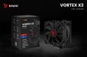 Chłodzenie procesora Savio Vortex X2 Black wydajne dla graczy TDP 180W