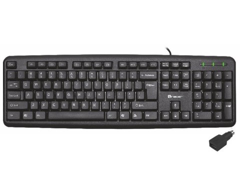 Klawiatura Tracer Maverick Black USB przewodowa ergonomiczna