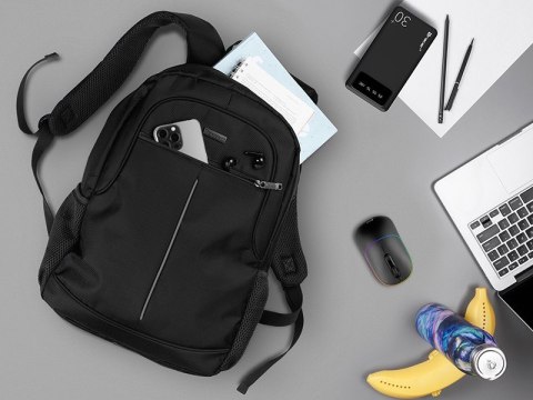 Plecak Tracer City Carrier czarny na notebooka 15,6 wodoodporny